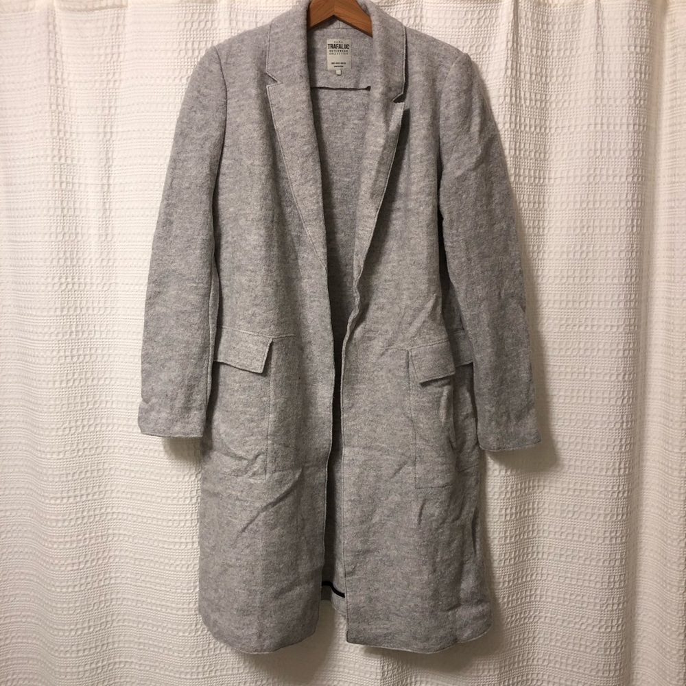 Zara Trafaluc Wool Blend Gray Coat